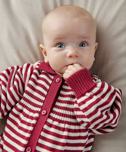 Ribbed Striped Knit Romper