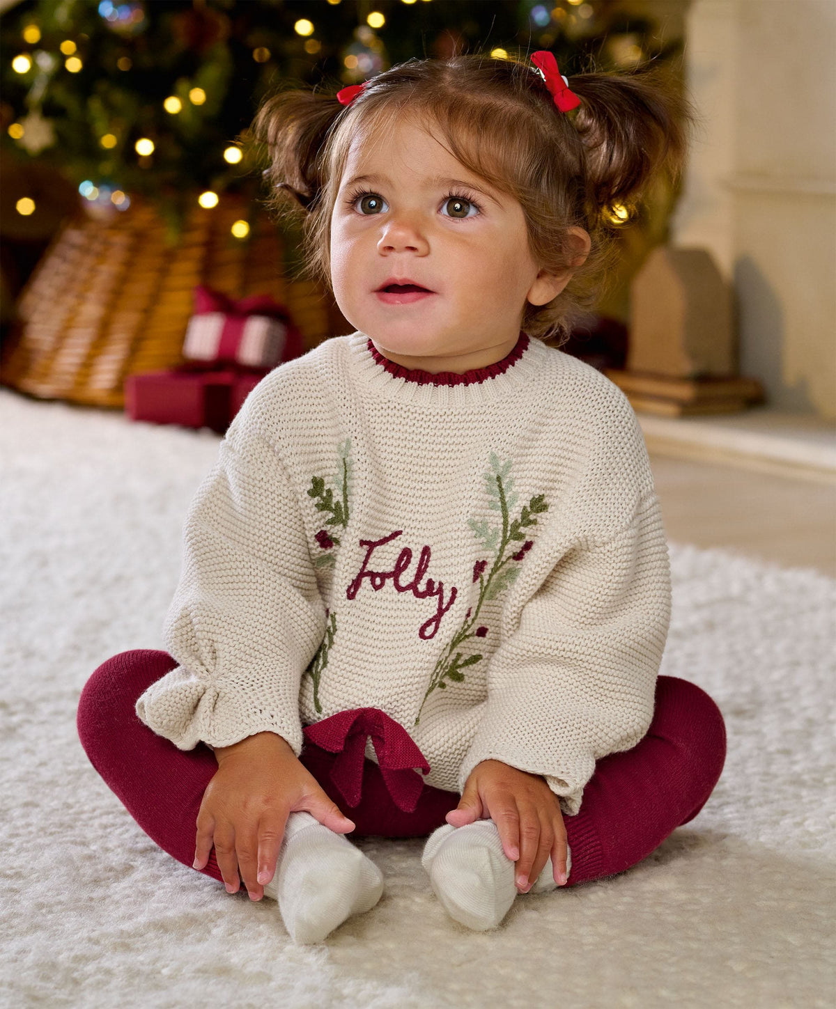 Christmas Wreath Top & Leggings Set