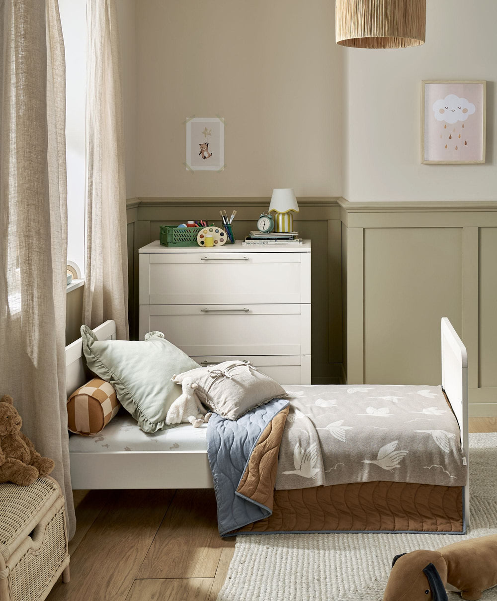 Walton 2 Piece Cotbed Set with Dresser Changer - White