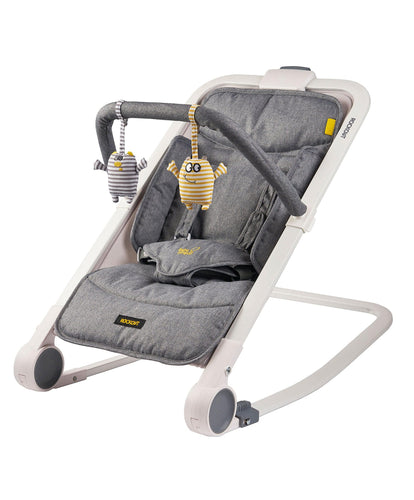 Bababing! Bouncers Bababing Rockout Baby Rocker - Grey Marl