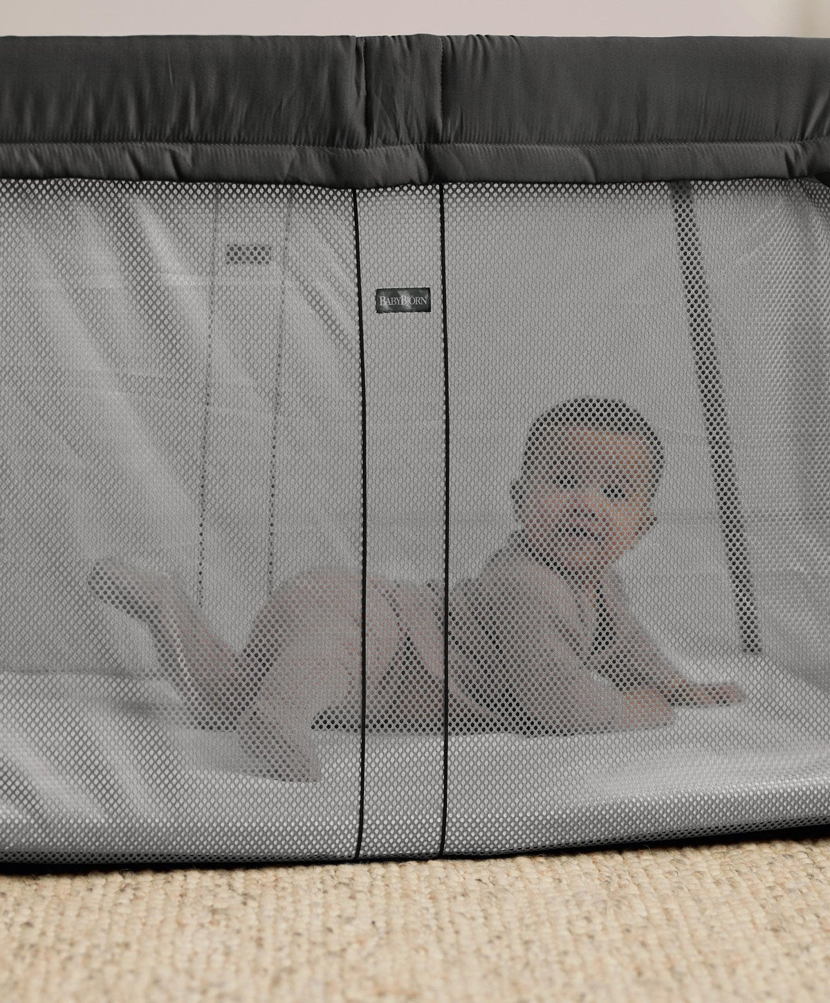 BabyBjörn Travel Cot Light - Black – Mamas & Papas UK