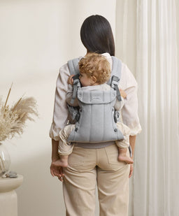 BabyBjorn Baby Carriers BabyBjörn Baby Carrier Harmony Woven Melange - Light Grey
