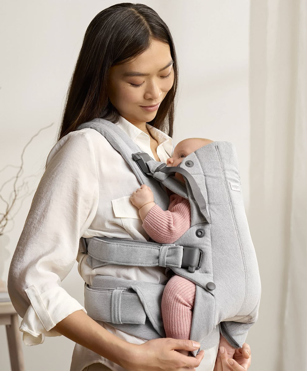 BabyBjorn Baby Carriers BabyBjörn Baby Carrier Harmony Woven Melange - Light Grey