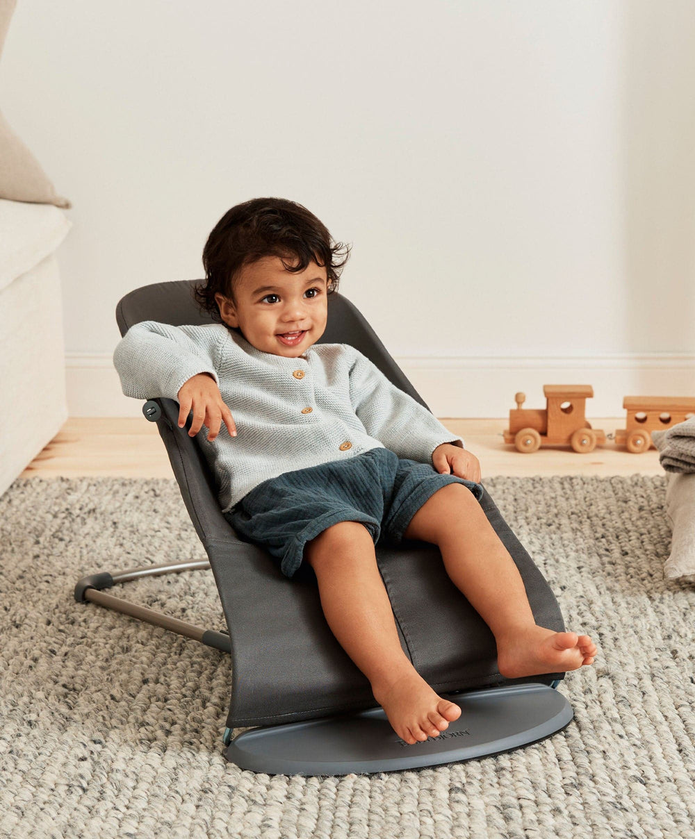 BabyBjorn Bouncers BabyBjörn Baby Bouncer Bliss Woven Petal Quilt - Anthracite