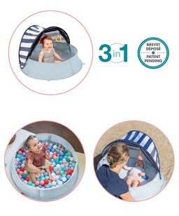Babymoov Outdoor Play Babymoov Aquani Anti-UV Tent, Paddling Pool & Playpen UPF 50+ - Mariniere
