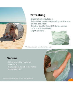 Babymoov Outdoor Play Babymoov Moov & Protect XL Anti UV Refreshing Tent - Green Lagoon