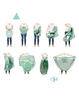 Babymoov Outdoor Play Badabulle Anti-UV Baby & Toddler Summer Tent - Sage