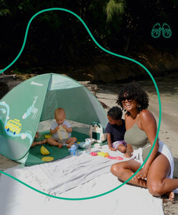 Babymoov Outdoor Play Badabulle Anti-UV Baby & Toddler Summer Tent - Sage