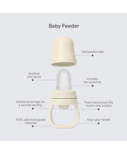 BIBS Baby Feeder & Tray Bundle - Ivory