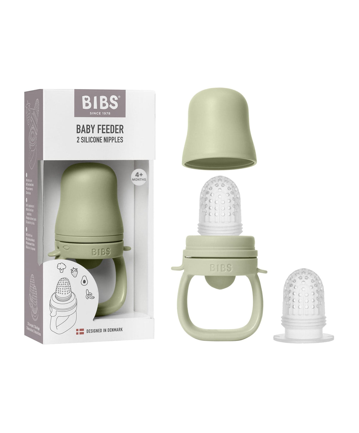 Bibs World Baby Weaning BIBS Baby Feeder - Sage