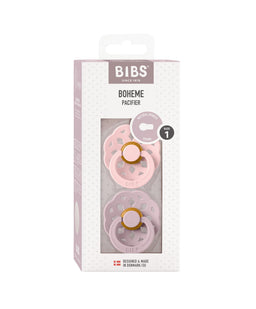 Bibs World BIBS Boheme Dummies Size 1 (2 pack) - Blossom/Dusky Lilac