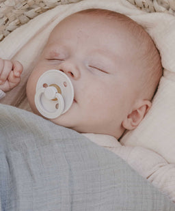 Bibs World Bottle Feeding BIBS Colour Pacifiers 2 Pack Size 1 - Ivory/Dark Oak