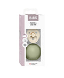 Bibs World Soothers BIBS Colour Pacifier Round Latex Size 1 Ivory & Pacifier Case Mini - Sage