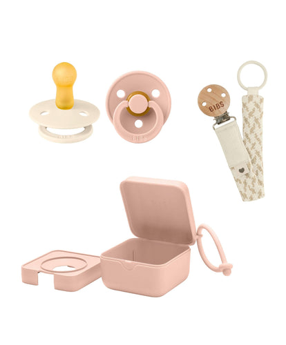 Bibs World Soothers BIBS Dummies Bundle Size 1 (3 Pieces) – Blush/Ivory