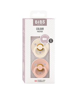 Bibs World Soothers BIBS Dummies Bundle Size 1 (3 Pieces) – Blush/Ivory