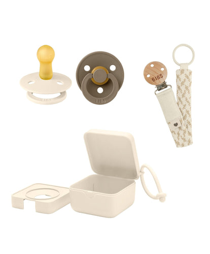 Bibs World Soothers BIBS Dummies Bundle Size 1 (3 Pieces) – Dark Oak/Ivory