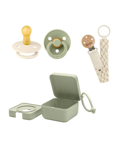 Bibs World Soothers BIBS Dummies Bundle Size 1 (3 Pieces) – Sage/Ivory