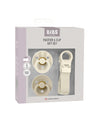 Bibs World Soothers BIBS Pacifier & Loop Clip Gift Set - Vanilla
