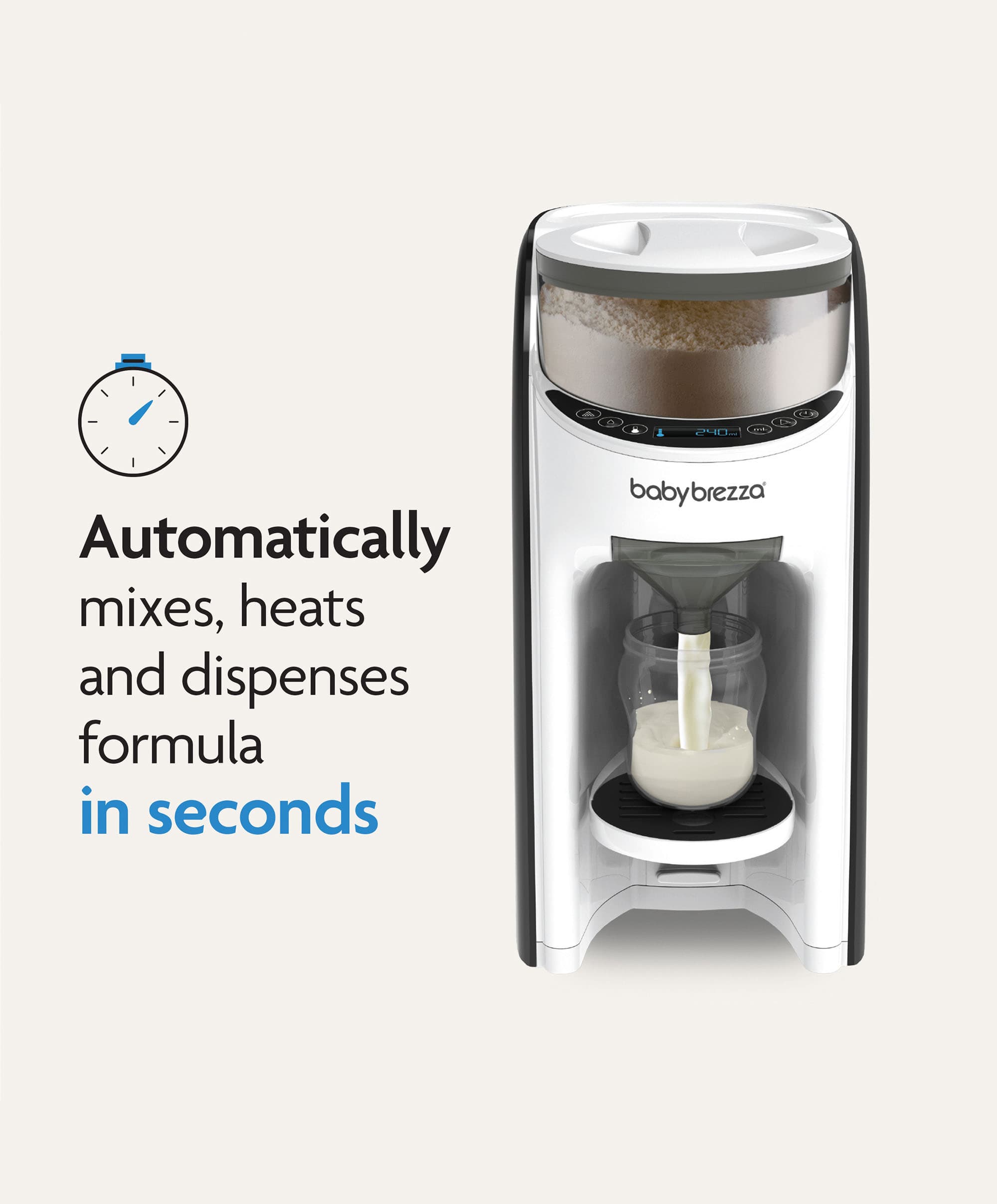 Baby Brezza Formula Pro Advanced - Black & White – Mamas & Papas UK