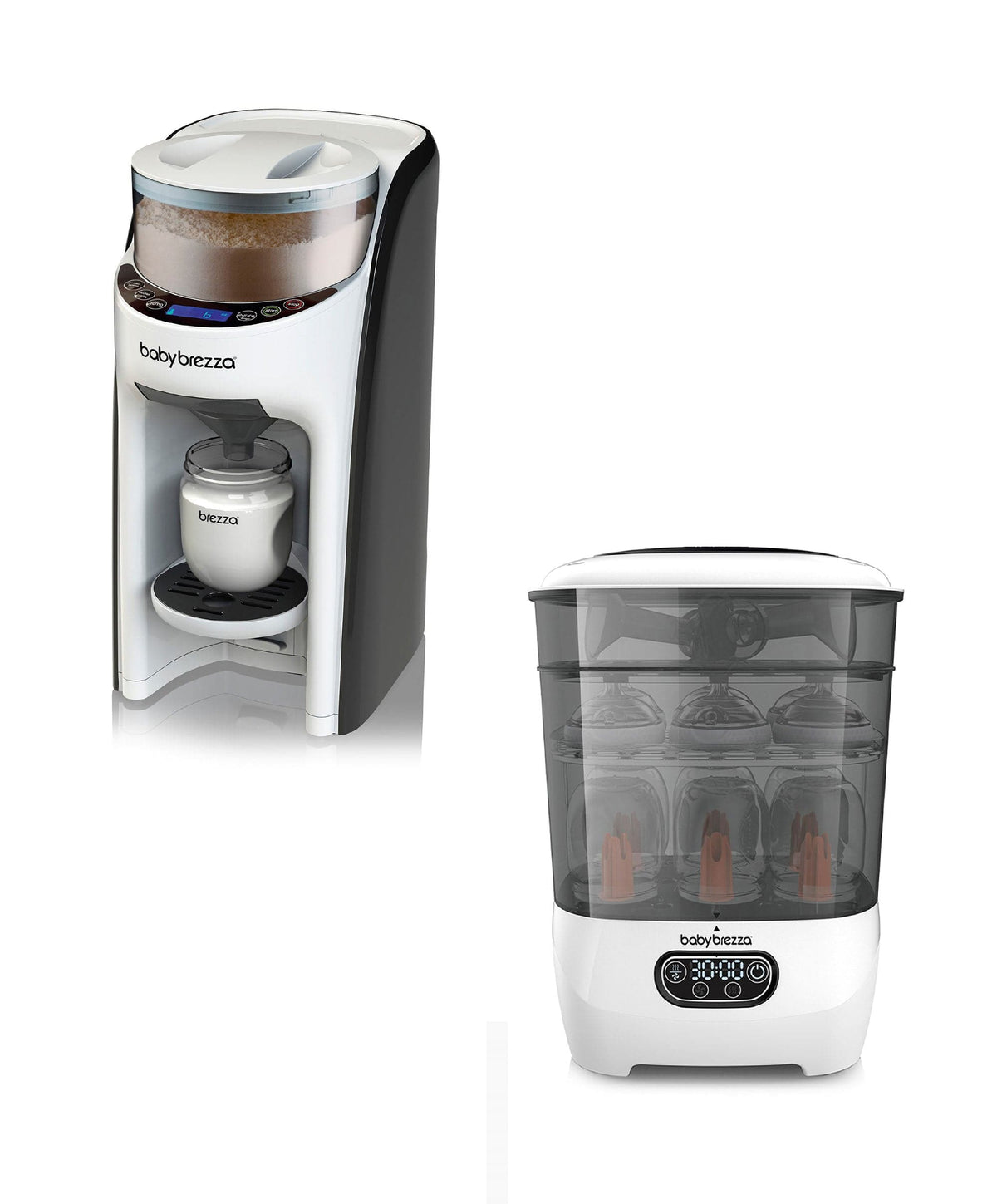 Brezza Bottle Feeding Baby Brezza Formula Pro Advanced & Steriliser Dryer Advanced - White