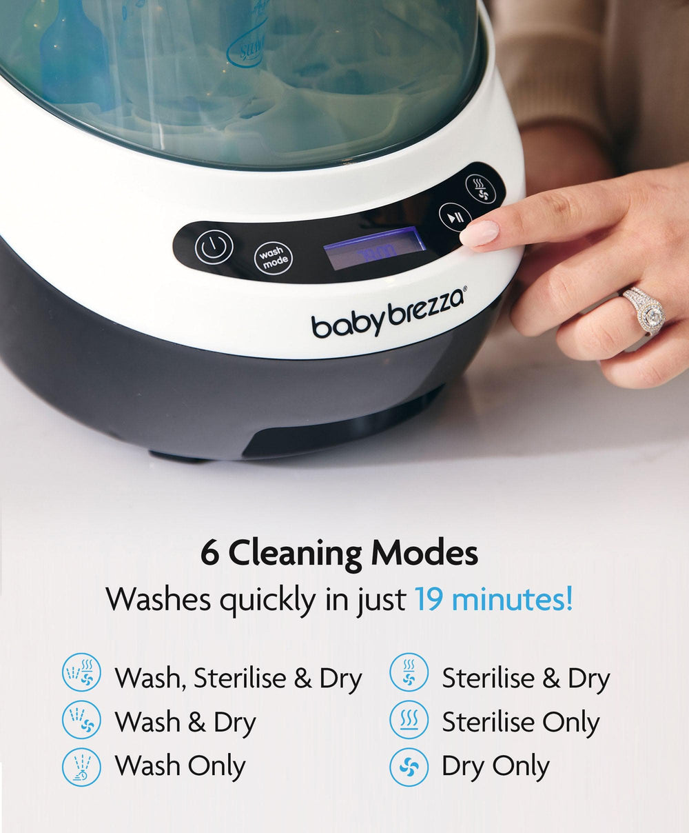 Brezza Bottle Feeding Baby Brezza Formula Pro &amp; Bottle Washer Pro Bundle - Black