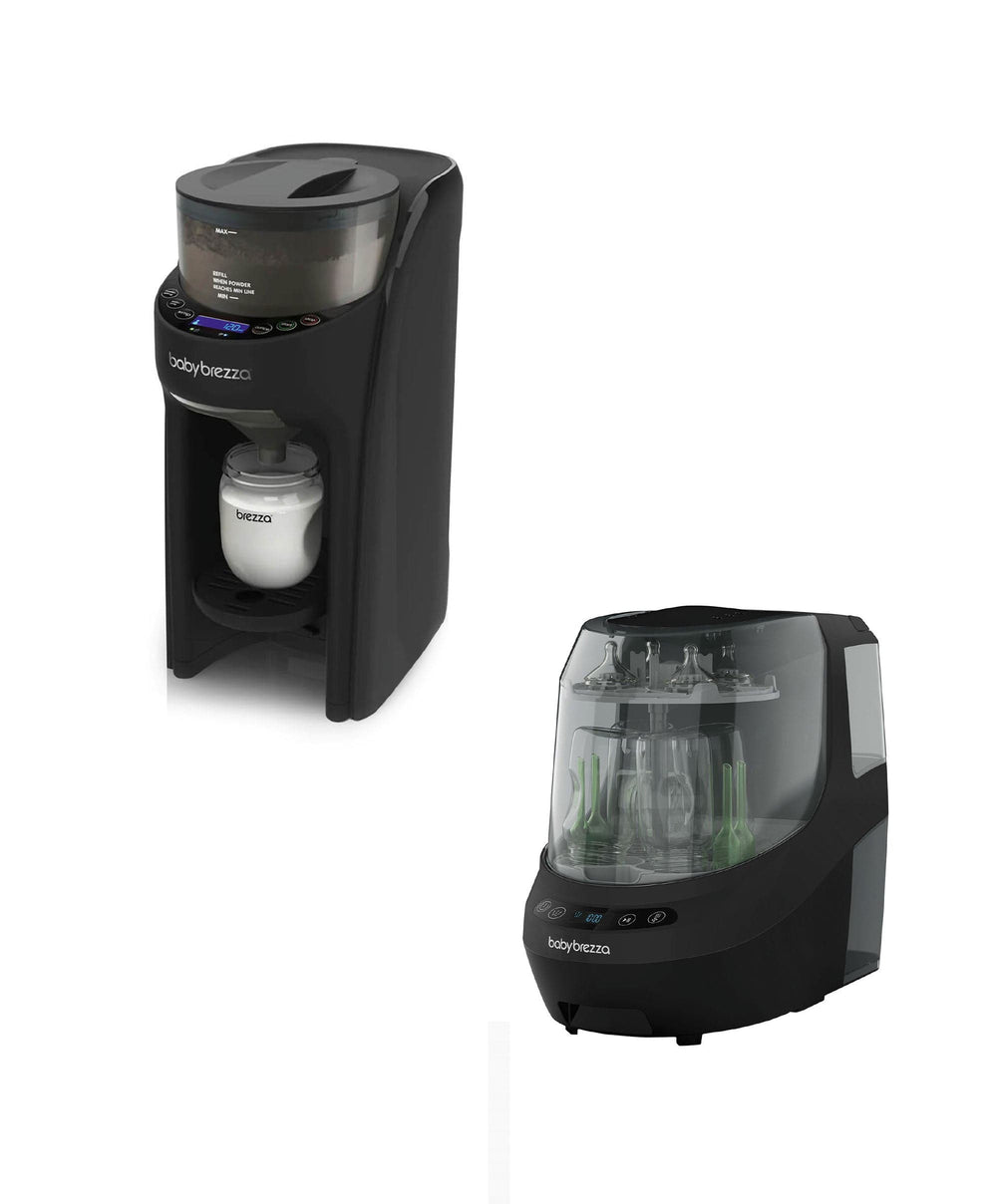 Brezza Bottle Feeding Baby Brezza Formula Pro &amp; Bottle Washer Pro Bundle - Black