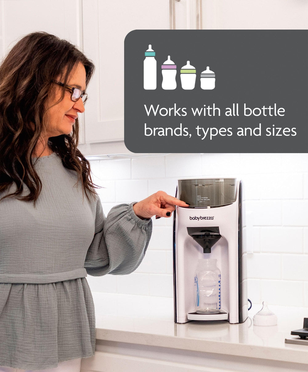 Brezza Bottle Feeding Baby Brezza Formula Pro &amp; Bottle Washer Pro Bundle - White