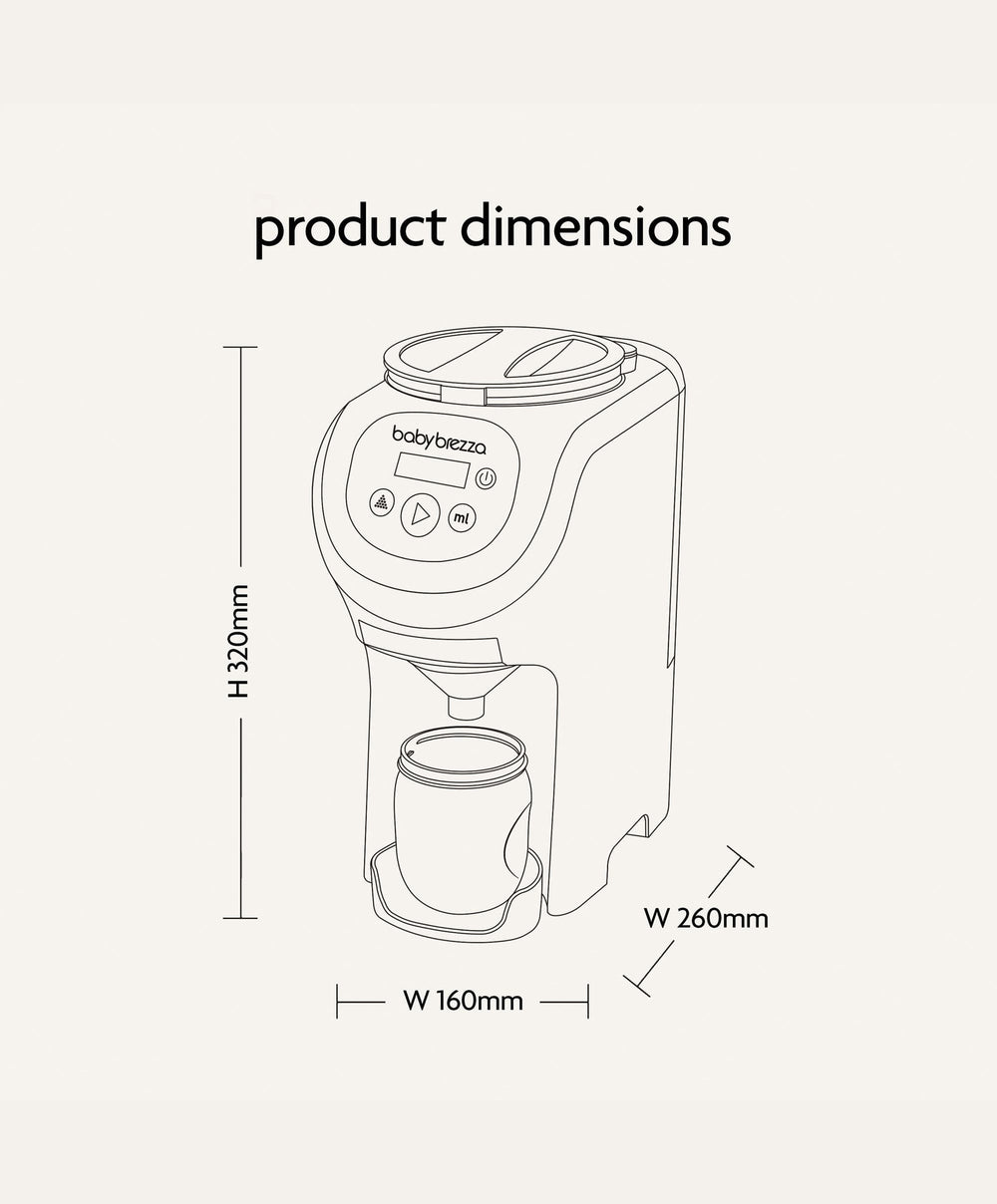 Brezza Bottle Feeding Baby Brezza Formula Pro mini - White