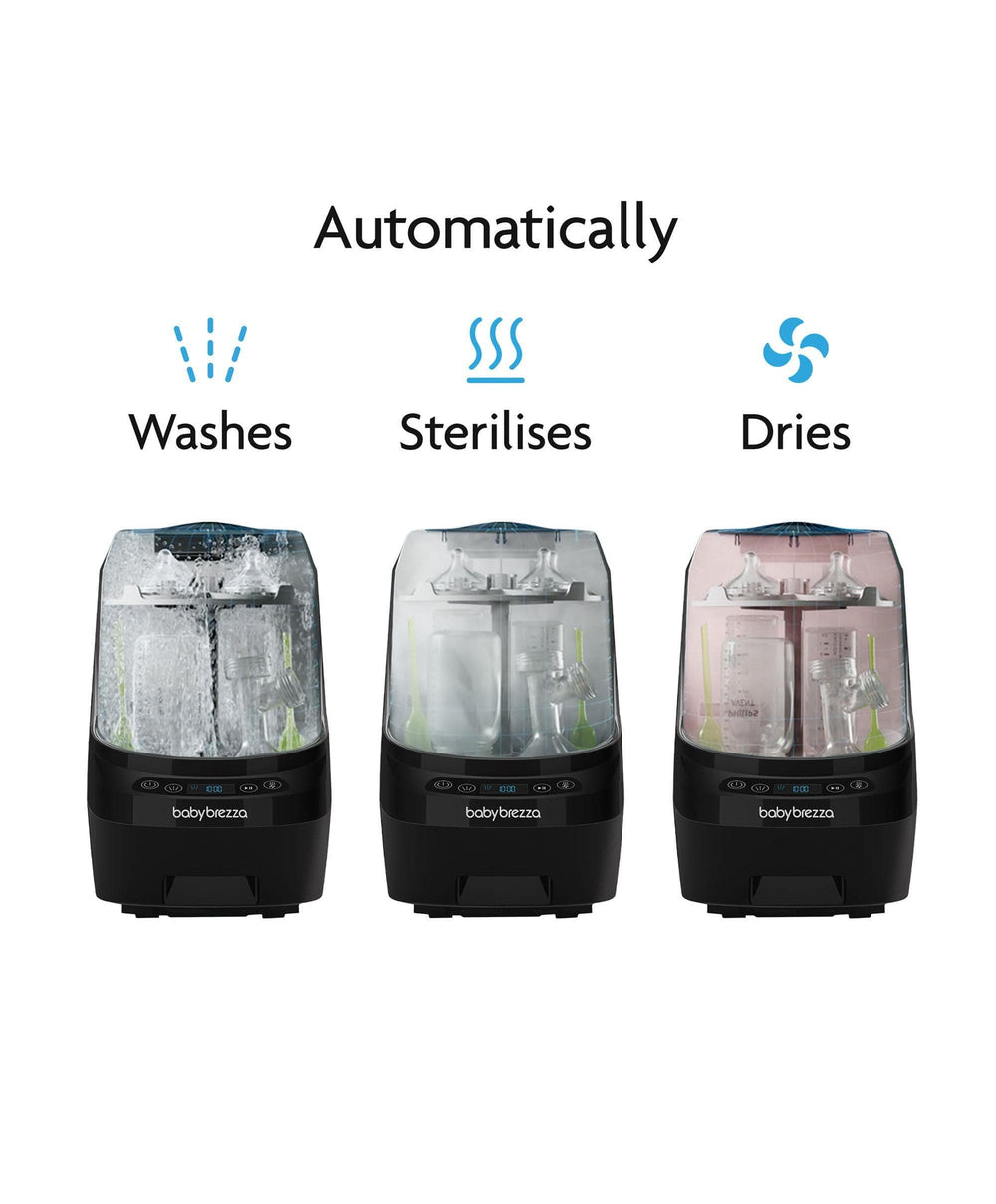 Brezza Bottle Feeding Babybrezza Bottle Washer Pro &amp;  Detergent Tablets - Black