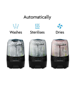 Brezza Bottle Feeding Babybrezza Bottle Washer Pro &  Detergent Tablets - Black