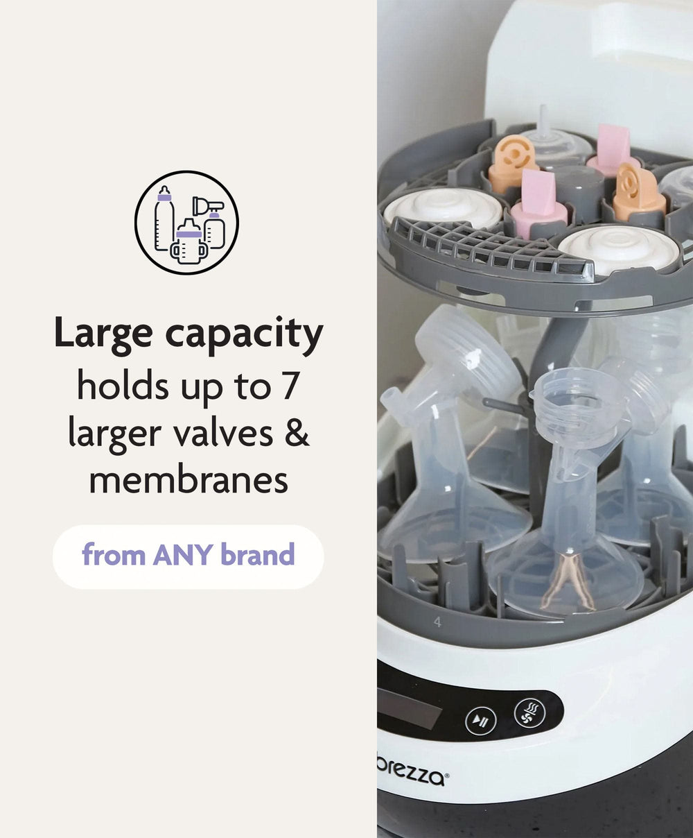 Brezza Breastfeeding Baby Brezza Bottle Washer Pro Breast Pump Rack - Grey