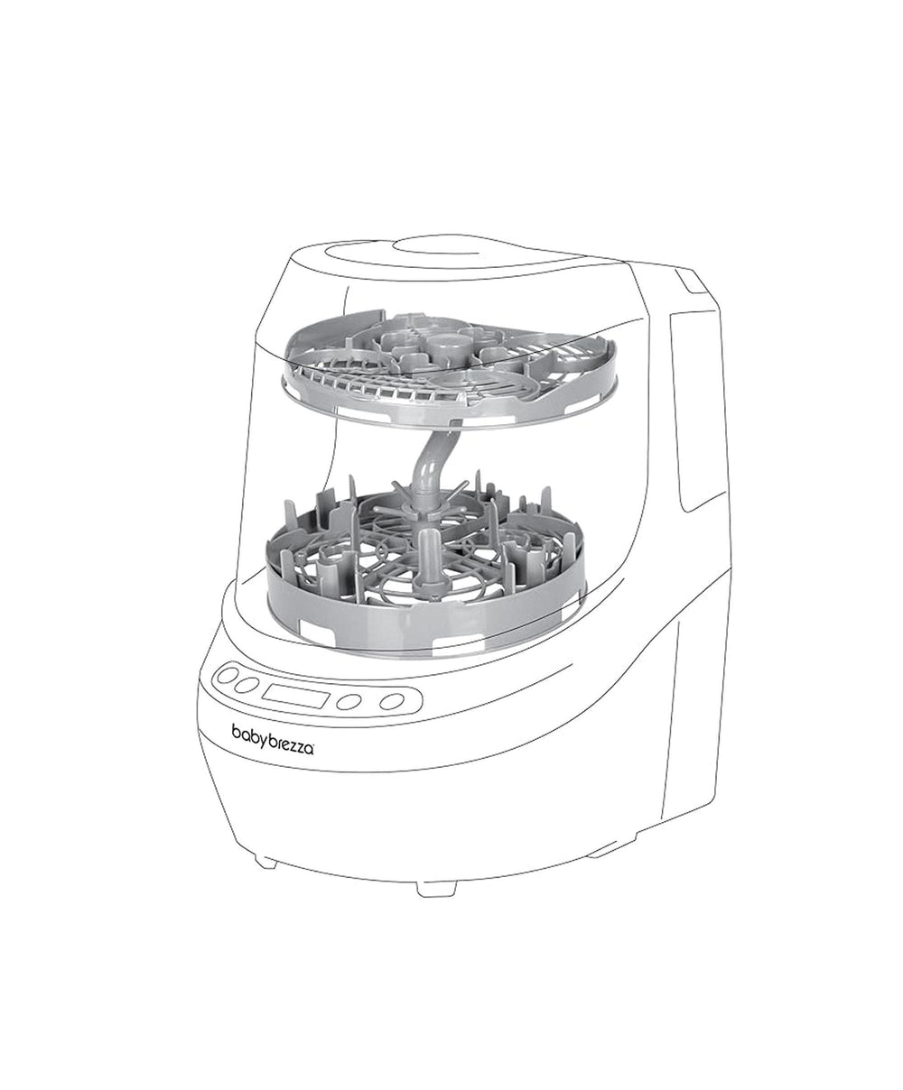 Brezza Breastfeeding Baby Brezza Bottle Washer Pro Breast Pump Rack - Grey
