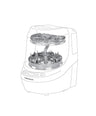 Brezza Breastfeeding Baby Brezza Bottle Washer Pro Breast Pump Rack - Grey