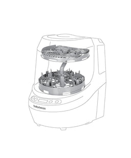 Brezza Breastfeeding Baby Brezza Bottle Washer Pro Breast Pump Rack - Grey