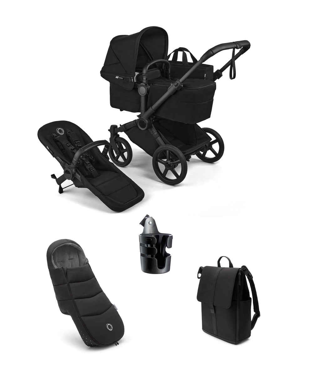 Bugaboo Bugaboo Donkey 6 Single Essential Pushchair Bundle (4 Pieces) - Heritage Black