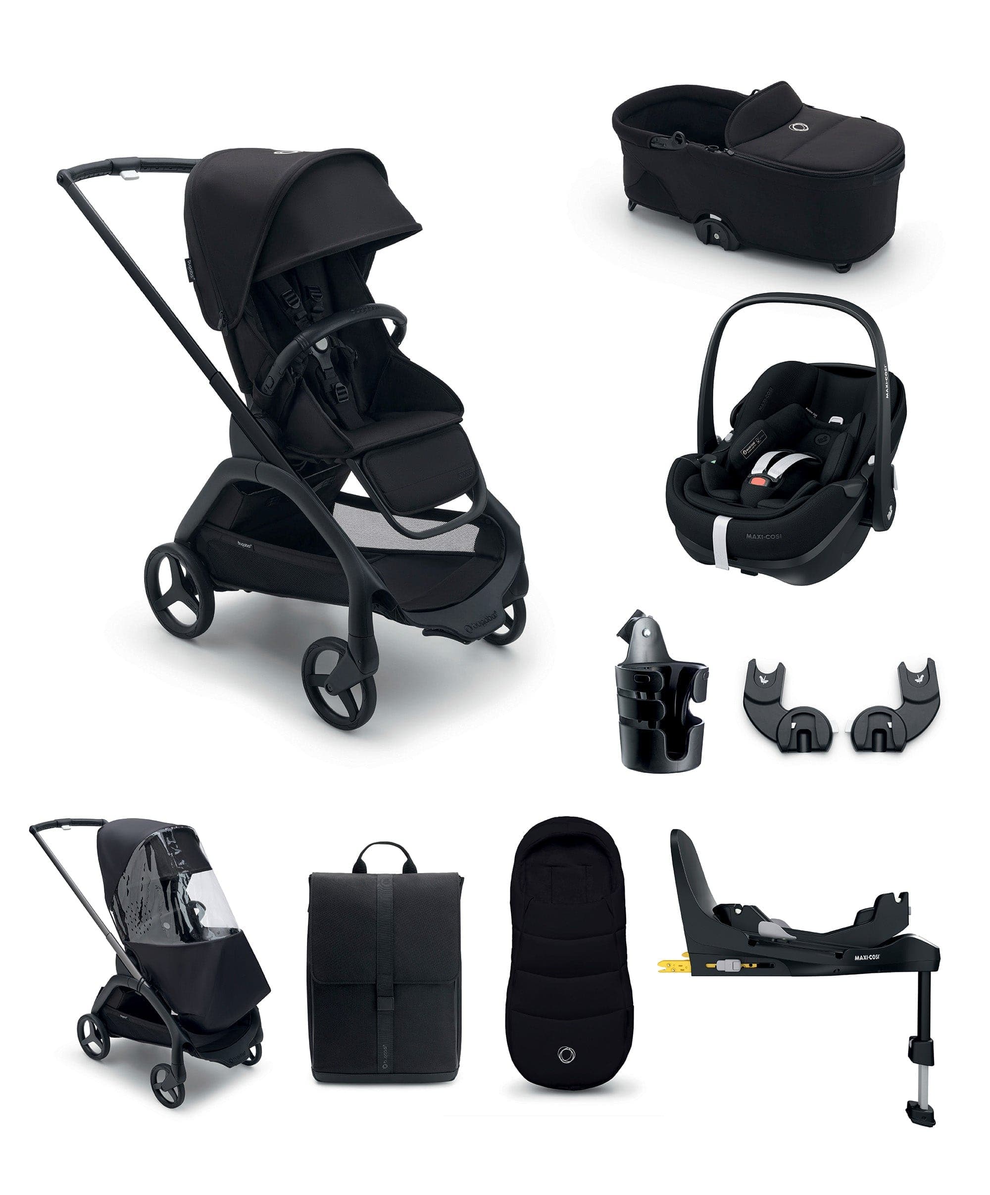 bugaboo bee maxi cosi Bugaboo Dragonfly Pushchair Bundle with Maxi-Cosi Pebble 360 Pro² Car –  Mamas & Papas UK