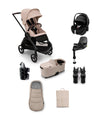 Bugaboo Bugaboo Dragonfly Pushchair Bundle with Maxi-Cosi Pebble 360 Pro² Car Seat & Base - Taupe