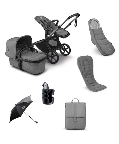 Bugaboo Bugaboo Fox 5 Renew Complete Pushchair Bundle (7 Pieces) - Moon Grey