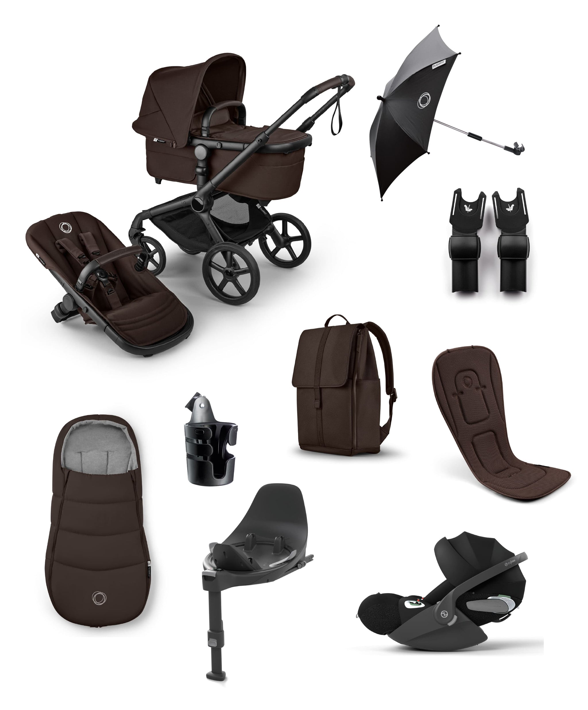 Bugaboo Fox 5 Renew Pushchair Bundle With Cybex Cloud T i-Size Rotatin – Mamas & Papas UK