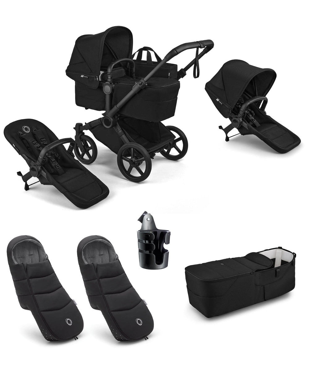 Bugaboo Donkey 6 Twin Essential Bundle (6 Pieces) - Heritage Black