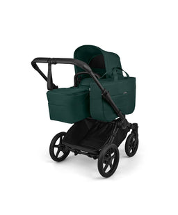 Bugaboo Donkey 6 Twin Essential Bundle With Cybex Cloud T+ i-Size Rotating Baby Car Seat (10 Pieces) - Fern Green