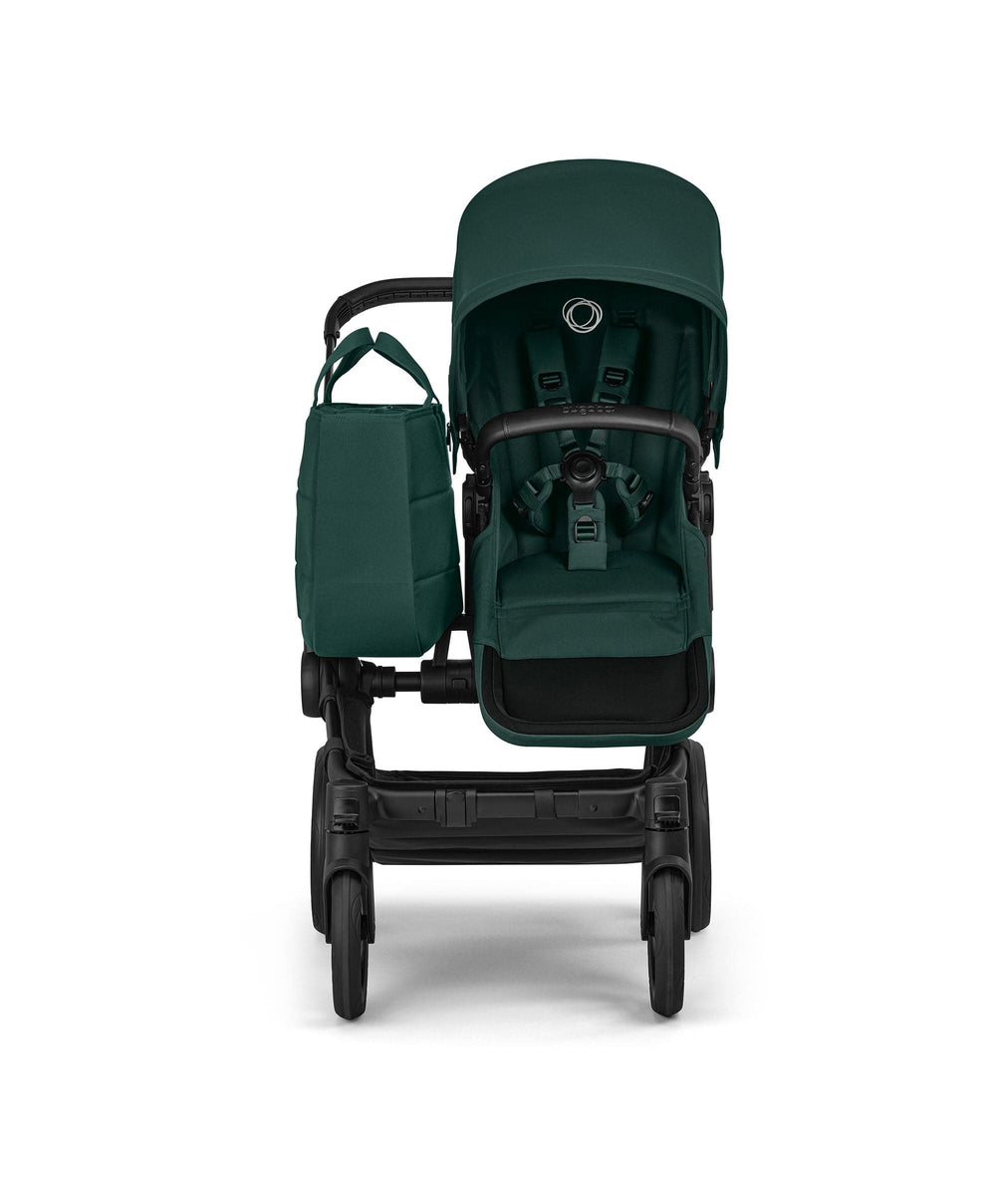 Bugaboo Donkey 6 Twin Essential Bundle With Cybex Cloud T+ i-Size Rotating Baby Car Seat (10 Pieces) - Fern Green