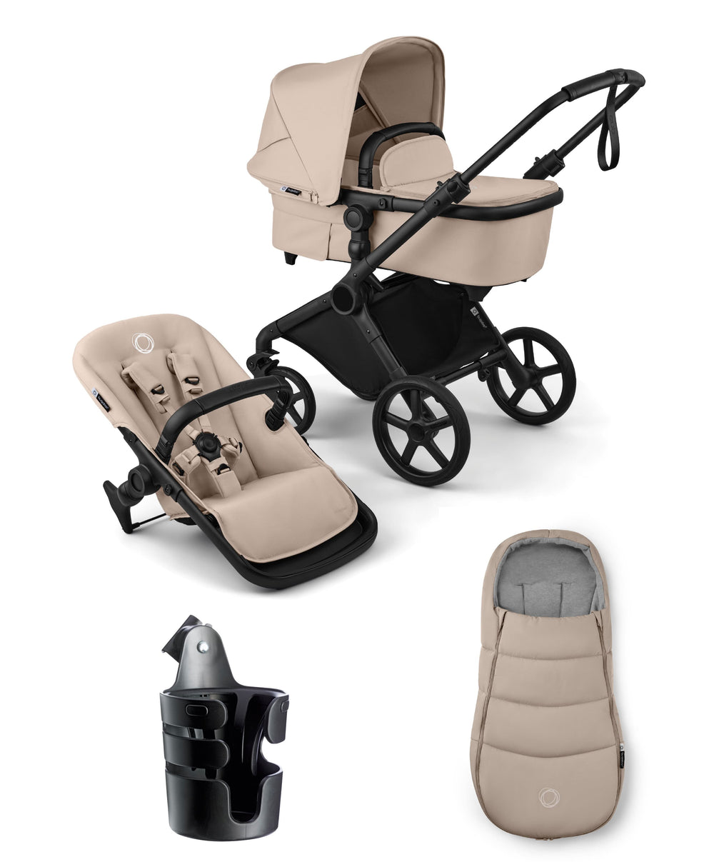 Bugaboo Pushchairs Bugaboo Cub Essential Pushchair Bundle - Desert Taupe