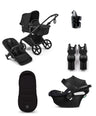 Bugaboo Pushchairs Bugaboo Cub Essential Pushchair Bundle With Cybex Aton B2 i-Size Baby Car Seat - Heritage Black