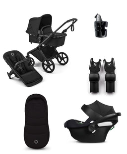 Bugaboo Pushchairs Bugaboo Cub Essential Pushchair Bundle With Cybex Aton B2 i-Size Baby Car Seat - Heritage Black