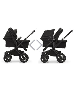 Bugaboo Pushchairs Bugaboo Donkey 5 Double Carrycot & Seat Pushchair - Midnight Black