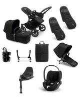 Bugaboo Pushchairs Bugaboo Donkey 5 Duo Pushchair Bundle with Cloud T Car Seat & Base - Black