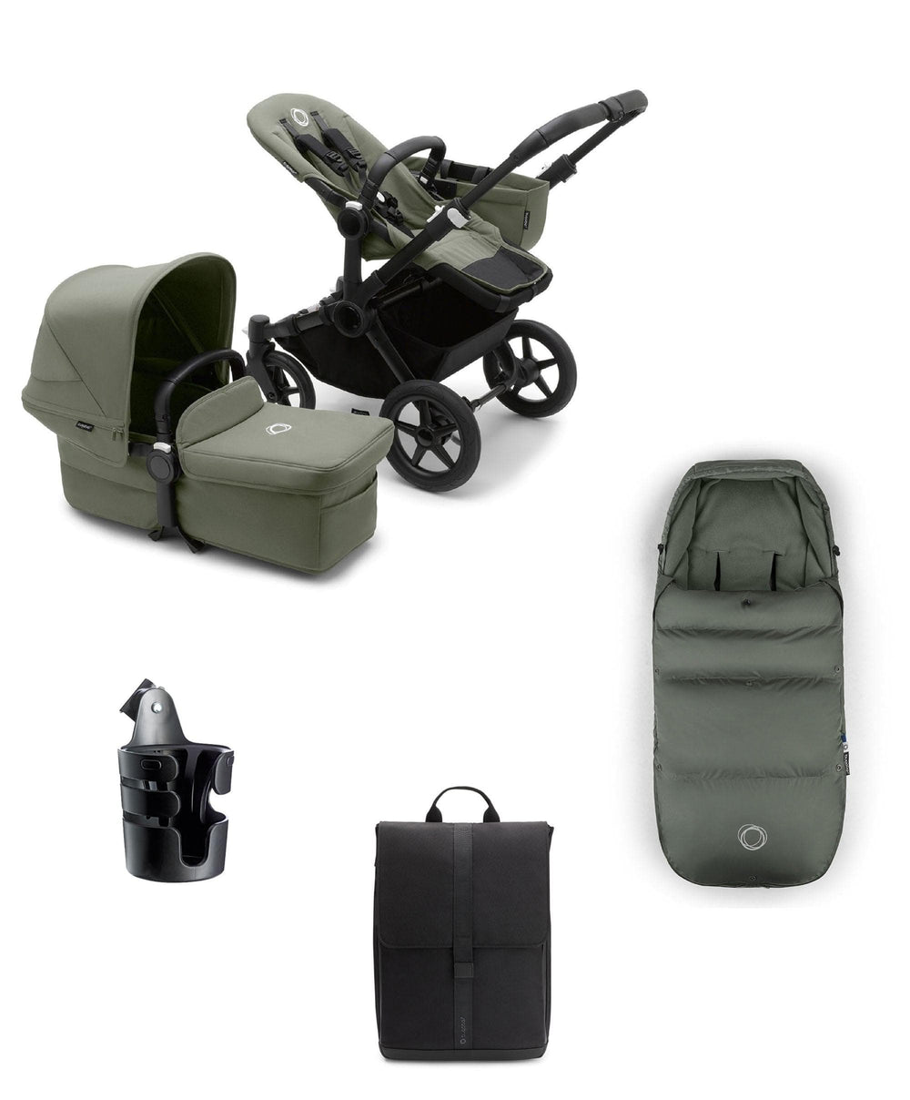 Bugaboo Pushchairs Bugaboo Donkey 5 Mono Complete Pushchair Bundle (5 pieces) - Forest Green