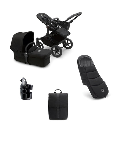 Bugaboo Pushchairs Bugaboo Donkey 5 Mono Complete Pushchair Essential Bundle - Black