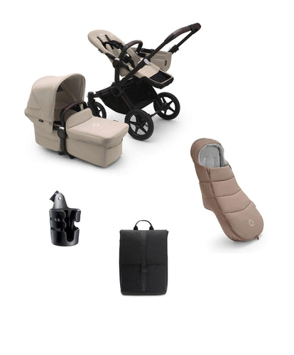 Bugaboo Pushchairs Bugaboo Donkey 5 Mono Complete Pushchair Essential Bundle - Taupe